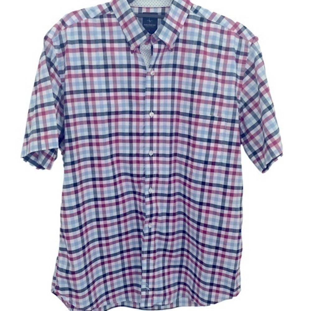 Tailorbryd Mens Large Shirt  Americana Sleeve Button Down